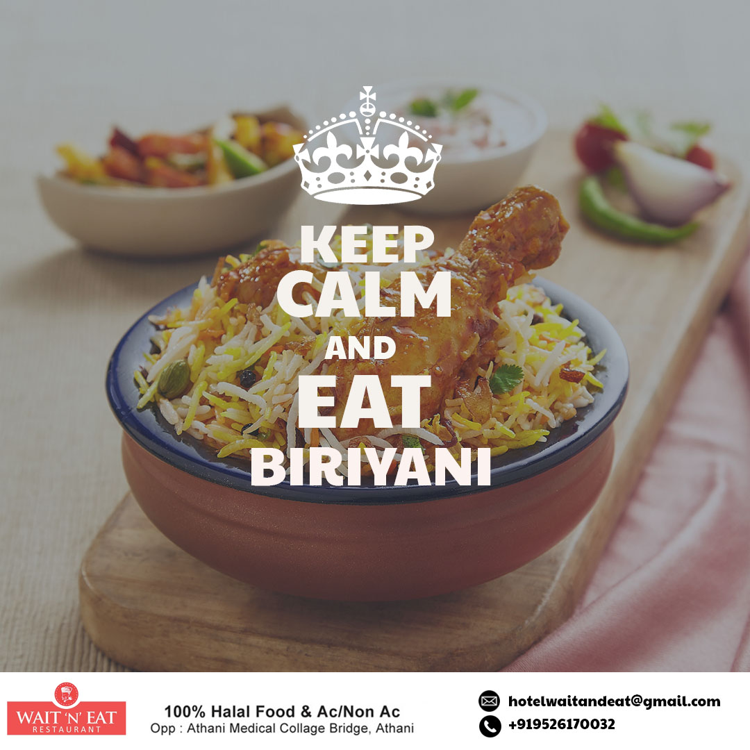 Keep Calm & Eat Biriyani WAIT 'N' EAT #thrissur

#chickenbiryani #biryani #chicken #biryanilovers #foodie #muttonbiryani #biryanilove #biryanilover #delicious #yummy #nonveg #dumbiryan #briyaniforlife #vegetarian #biryanichallenge #foodislove #goodeats #eatatthrissur #keralafood