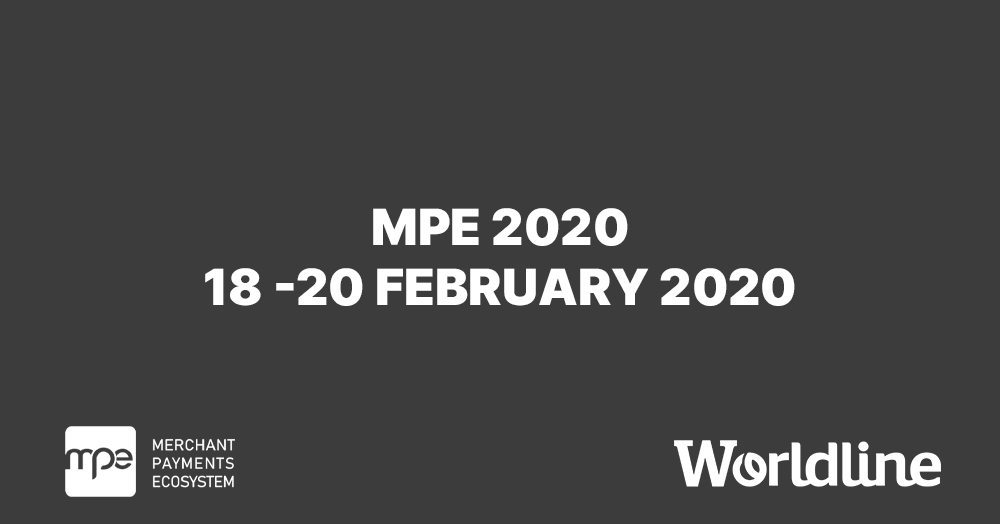 #Worldline will be present at #MPE2020 in #Berlin, the biggest #payment acceptance event in #Europe! We will be discussing the future of #payments, #retailers' challenges and much more. Will you be there? Contact us to arrange a meeting. https://okt.to/4f5ukv