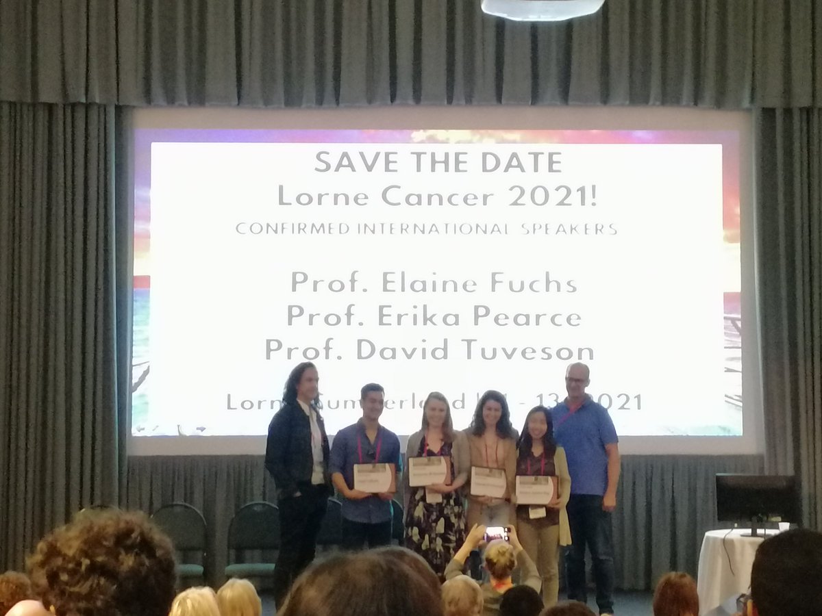 Congratulations to my favourite #PhDstudent @KimHanssen1 for winning a poster prize for her work on multi-drug resistance in #lungcancer 🤗 @LorneCancer @KidsCancerInst @thekca