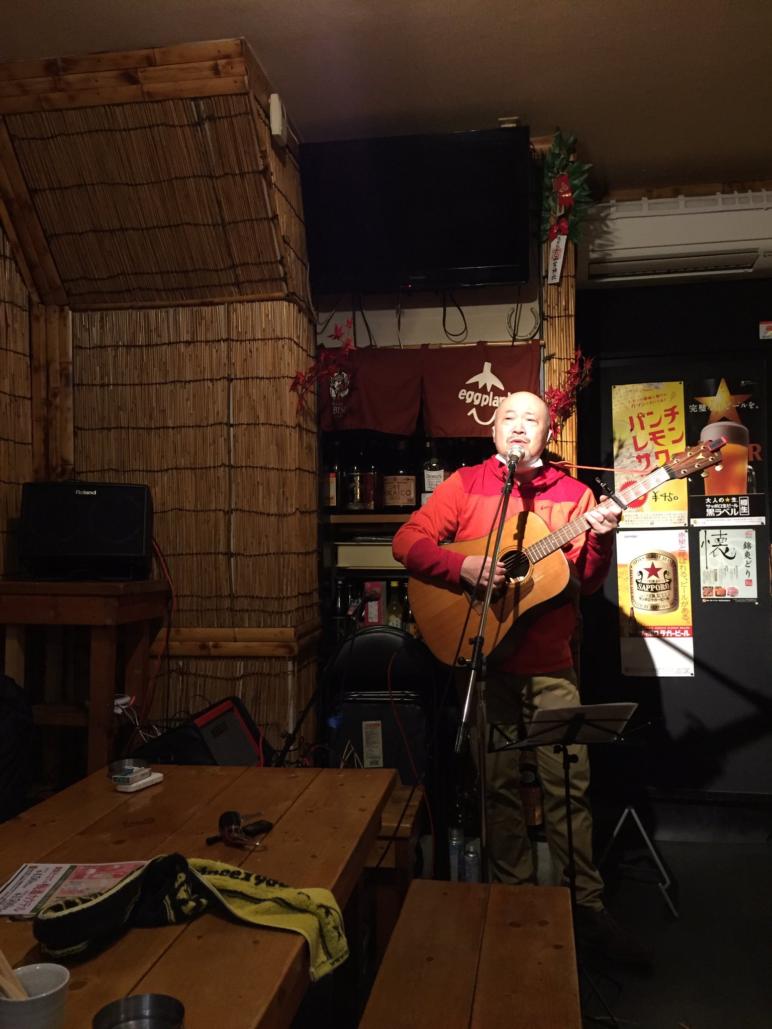 花垣亮志 本日名張なすび亭で唄います 19時開演です 予約不要です 気軽にお立ち寄りください お待ちしております 野郎歌 ギター一本 名張 なすび亭 花栗祭り