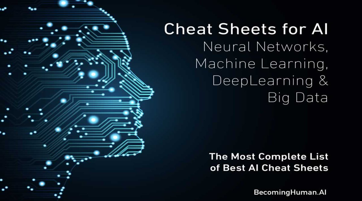 Learn_BigData's tweet image. Cheat Sheets for AI, Neural Networks, Machine Learning, Deep Learning & Big Data
☞ morioh.com/p/d5031a8f0324
#CheatSheets #AI #NeuralNetworks #MachineLearning #DeepLearning #BigData