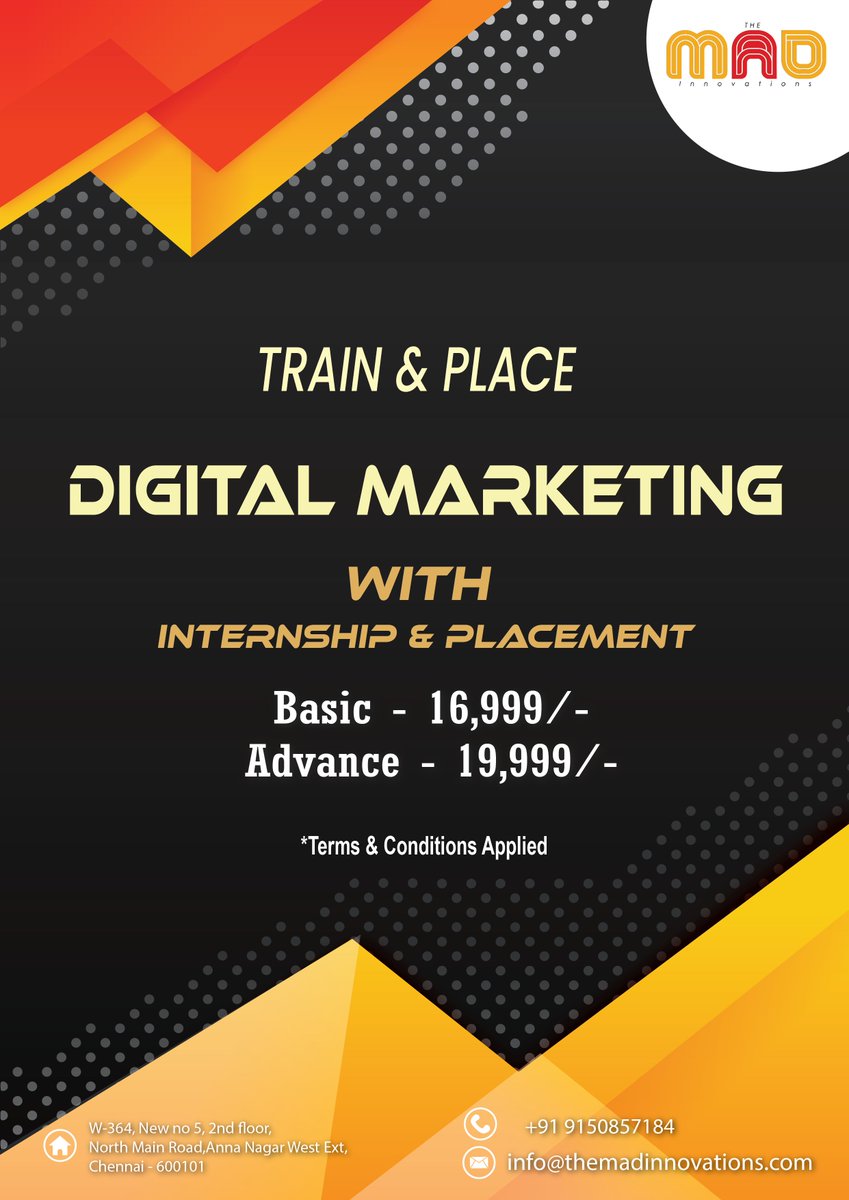 BeTvastra's tweet image. Best #DigitalMarketing Course in Chennai with 100% Job Assistance. #TrainandPlace #Internshipandplacement
Further details call @ +91 9150857184 or visit be-guru.in
#contentmarketing #Digitalmarketingcourse #SEO #blogging #marketing #branding #marketingtips