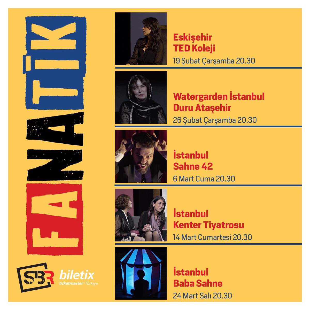 FANATİK Şubat-Mart Programı🎭