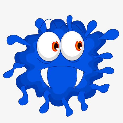 Микробы для детей. Голубой микроб. Маска микроба. Картинка вируса для детей