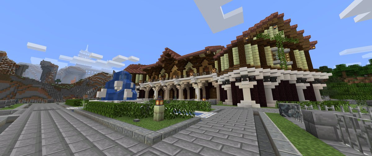 L O P ろっぷ Minecraft 在 Twitter 上 豪邸を建てました マイクラ Minecraft建築コミュ T Co Suno1yvrda Twitter