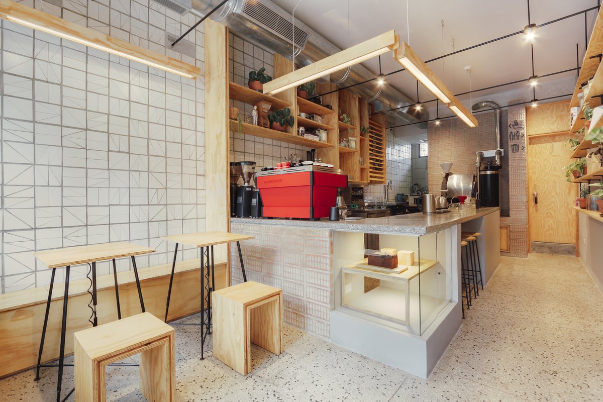 Architecture: Quiero1Café Coffee Shop / ObraVerde: Quiero1Café is a Specialty Coffee located in Los Palos Grandes, Caracas, the area with the greatest boom in terms of new commercial proposals and #urban life within the #city. bit.ly/2uPfobT