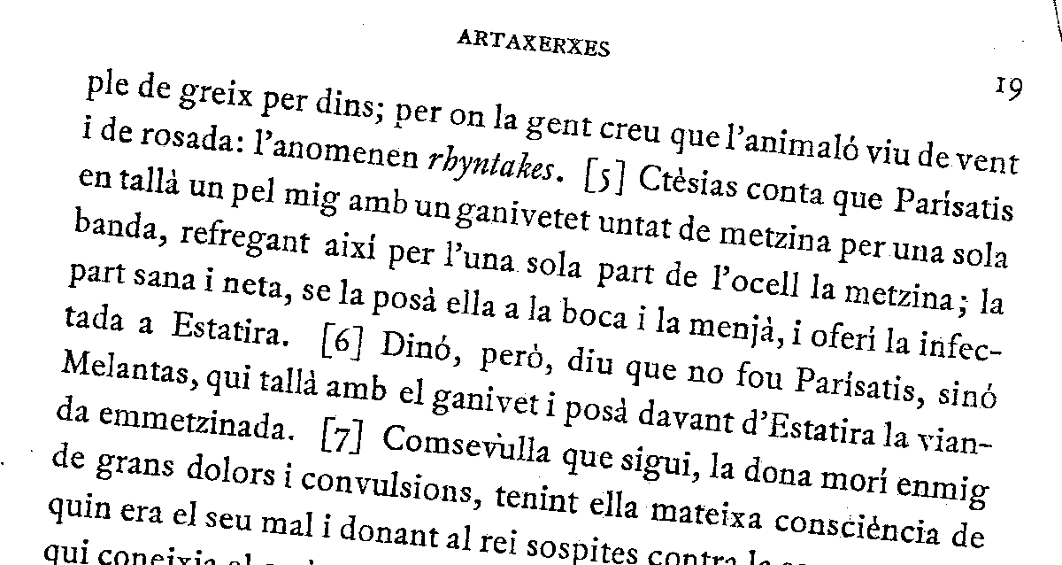 maximclatellot's tweet photo. Com que Estatira no es refiava de Parísatis, la seva sogra, menjaven sempre del mateix plat i del mateix tall.
Parísatis va trobar la manera d'emmetzinar-la igualment.
#PLUTARC #Artaxerxes. https://t.co/A3Lvf3DegP