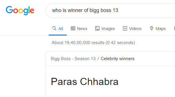 mayur_shingote's tweet image. It&apos;s just a result or a ranked page?
#BiggBoss13 #BigBoss13Winner @BB13Official