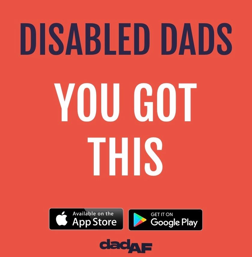 Disabled Dads, You Got This - take a look at the Dad AF app and leave a comment 🙌
•
•
•
#dad #dadaf #dadlife #dads #disabled #disableddad #dadcommunity #dadyougotthis #wearedadaf #children #toddler #baby #old #appcommunity #download #menshealth