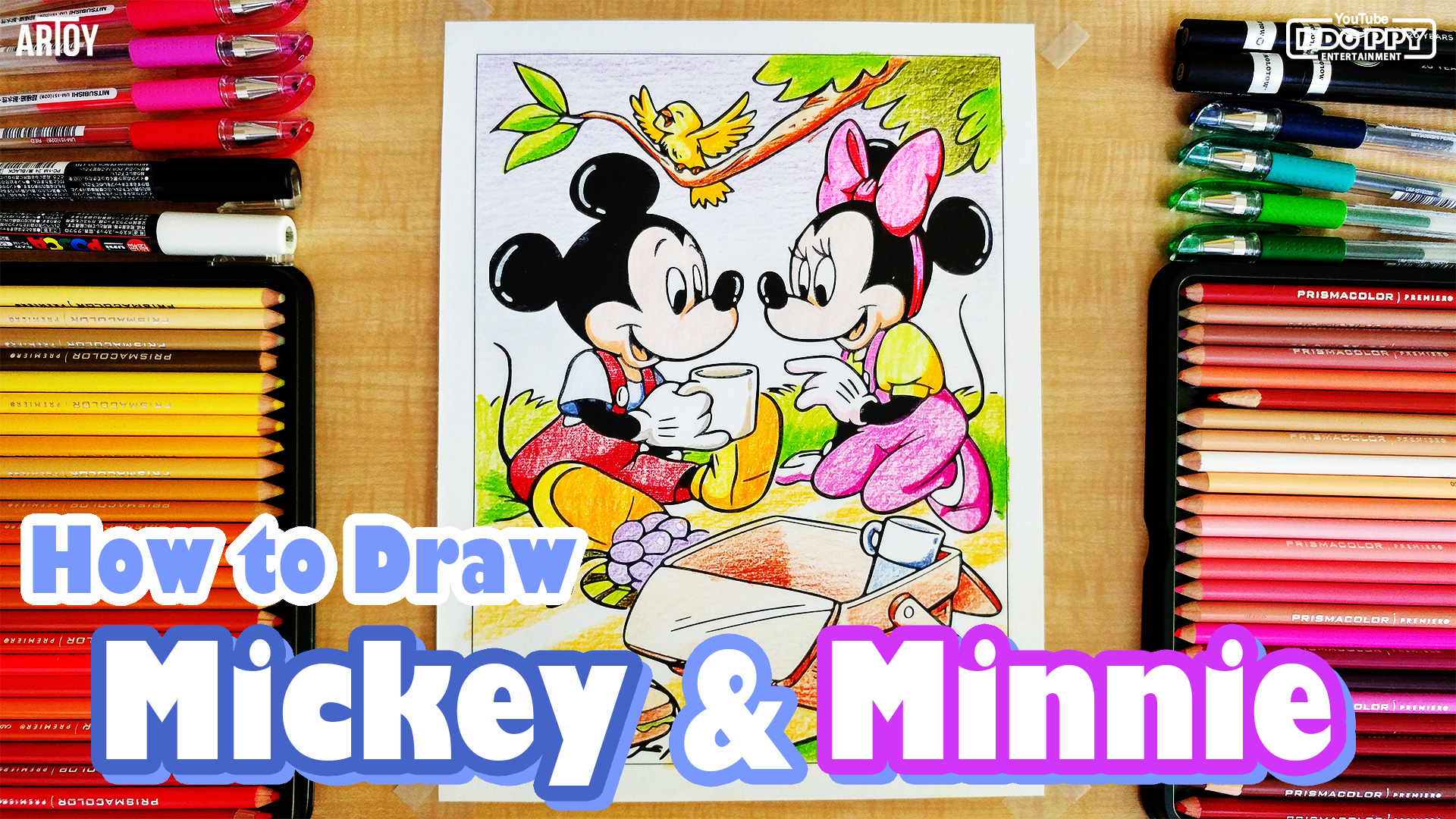 How to Draw Mickey Mouse (Full Body)