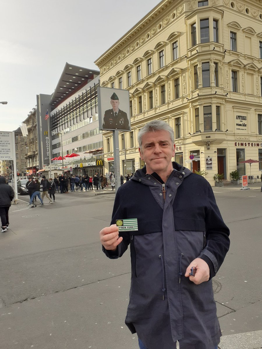 The world famous card #checkpointcharlie @nyceltic