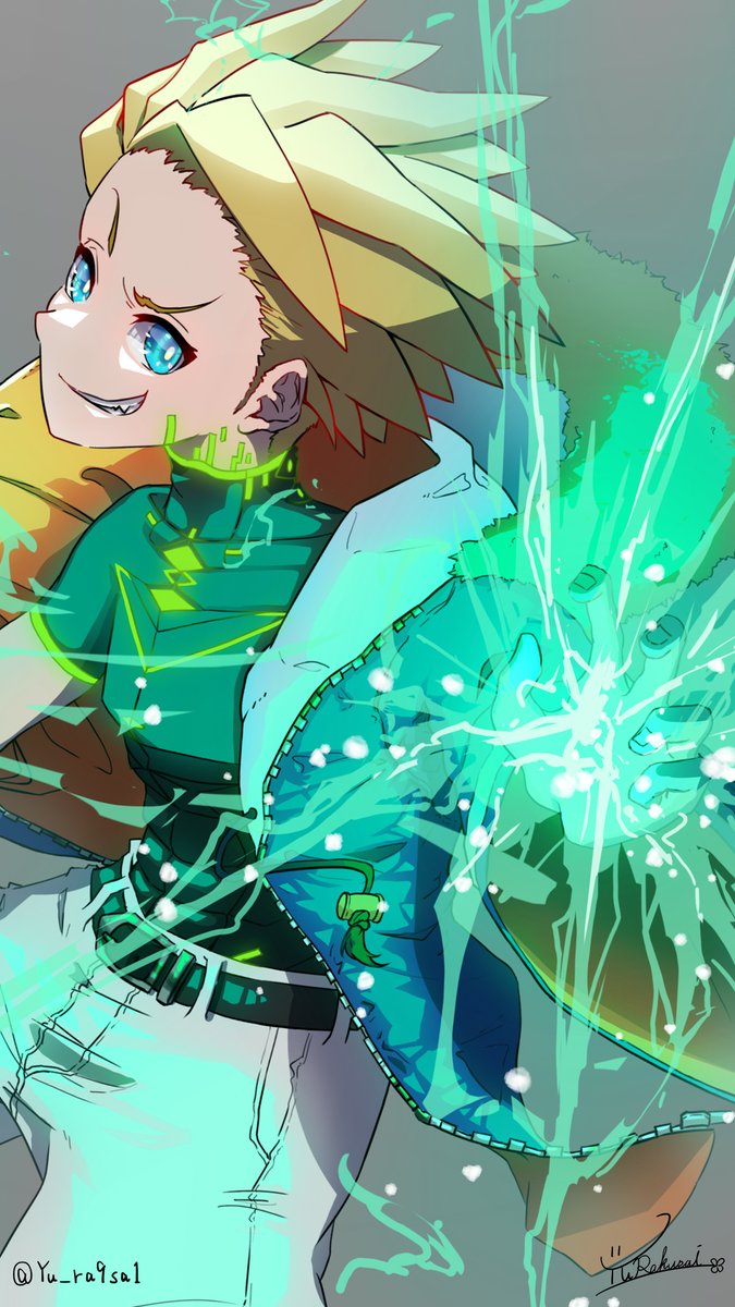 バチバチにかっこいいのできた イラスト オリジナル キャラクターデザイン Yu楽彩 イラスト制作と Live2dの仕事しますのイラスト