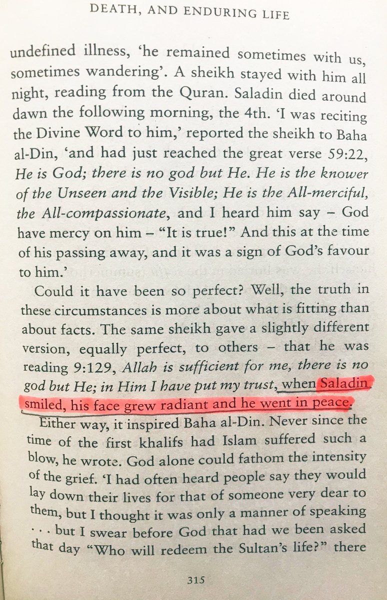 On 4 March 1192, Saladin smiled, his face grew radiant and he went in peace.  #SaladinBiography authored by John Man  #100books2020  #bookscache