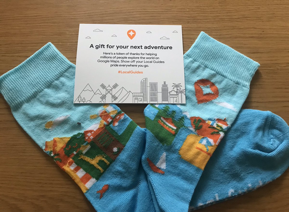 mfransch's tweet photo. Just received my free socks from #localguides thank you @Google https://t.co/85SDqhYMKc