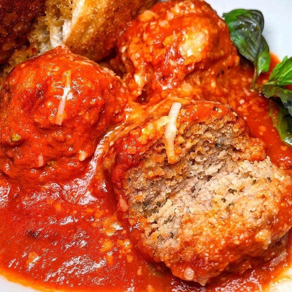 One bite and you'll understand! 
Meatballs with Mama's Sunday Gravy and Spicy Garlic Bread 📷 by <a href="/mslindsays/">mslindsays</a>

#janerestaurant #foodporn #nyceeeeeats #newyorkcity #newyork #westvillage #tribeca #soho #nyc #Chelsea #manhattan #newyork #greenwichvillage #westvillage #jane #meatballs