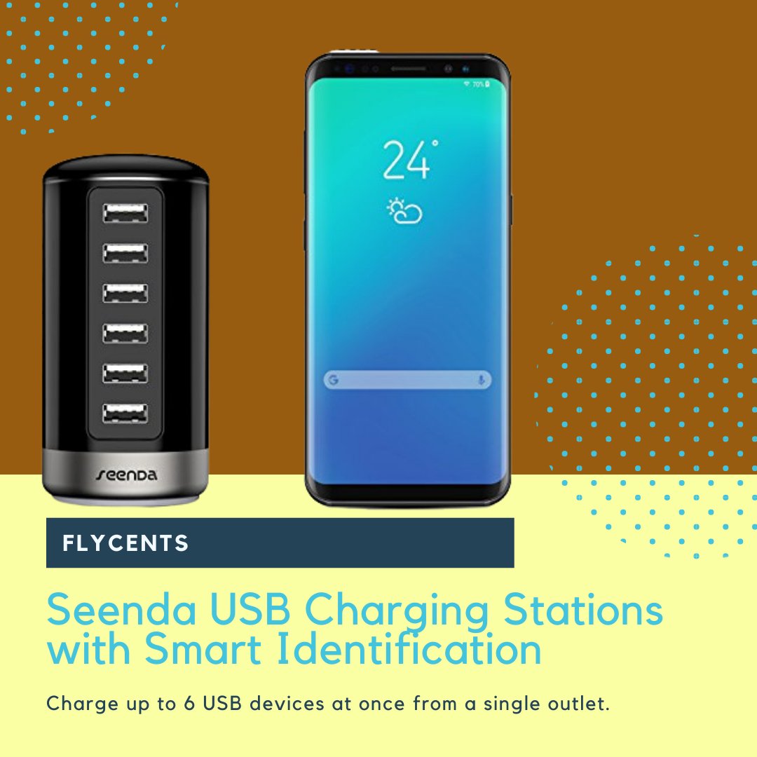 flycents's tweet photo. Charge up to 6 USB devices at once from a single outlet, outputs up to 2.4 amps for each port with this Seenda USB Charging Stations with Smart Identification... https://t.co/MBBqA9Ecs6 

#dockingstation #usbcharger #usbdockingstation #gadgetaccessories #multipleusb #usb #charger https://t.co/TdkYivsnPc