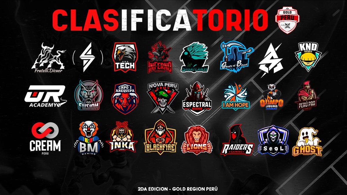 #CR | ANUNCIO 🇵🇪
Estos son los 24 EQUIPOS que participarán el CLASIFICATORIO de la 2da Edición en nuestra región🏆

SE LES DESEA SUERTE A LOS 24 Y QUE LOS MEJORES CLASIFIQUEN 🇵🇪

¿Y TÚ QUIEN CREES QUE CLASIFIQUE?👀🔍

Hazlo saber en los comentarios