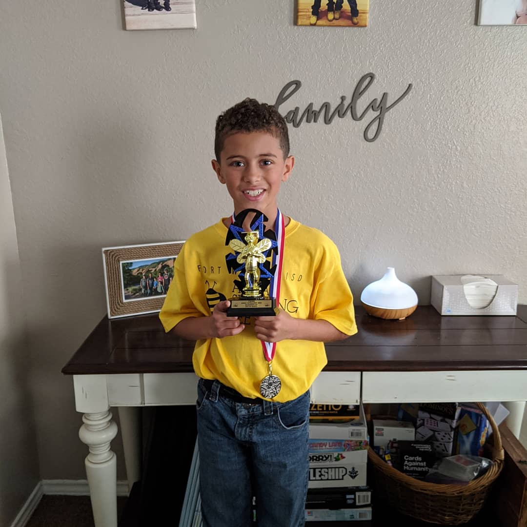 SJones809's tweet photo. Brayden Won 1st at his campus Spelling Bee and 2nd at District https://t.co/hjVEWAxLFm