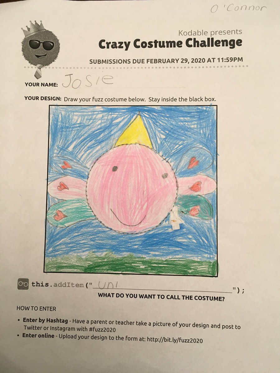 CindyGo75's tweet photo. Our Kindergarten and 1st grade students were super excited to participate in the
@kodable
costume challenge! Here are some of our favorites! #fuzz2020 https://t.co/cRICTnbqYc