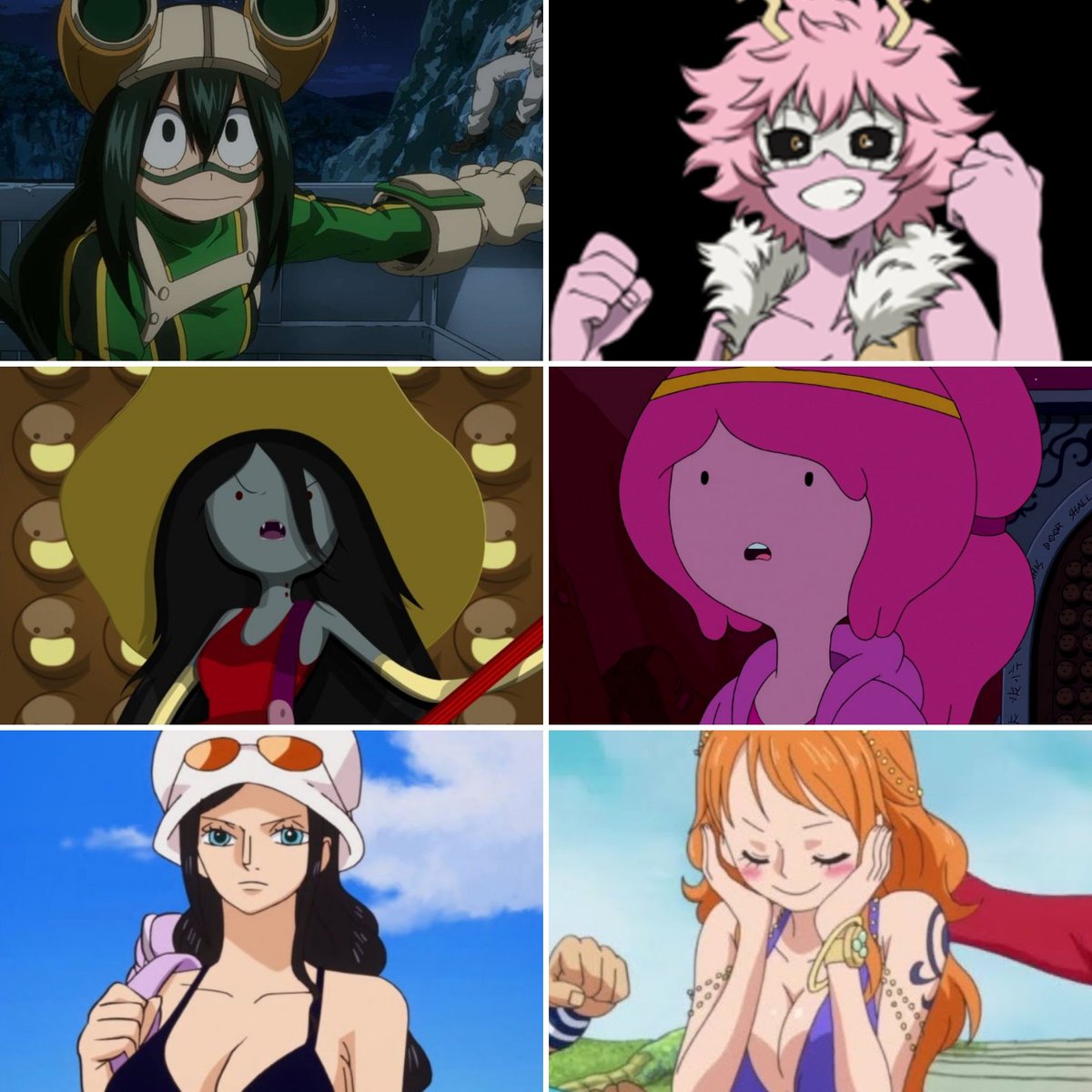 So I noticed yesterday that all the cartoon girls that I like seem to come in pairs that are opposites. 