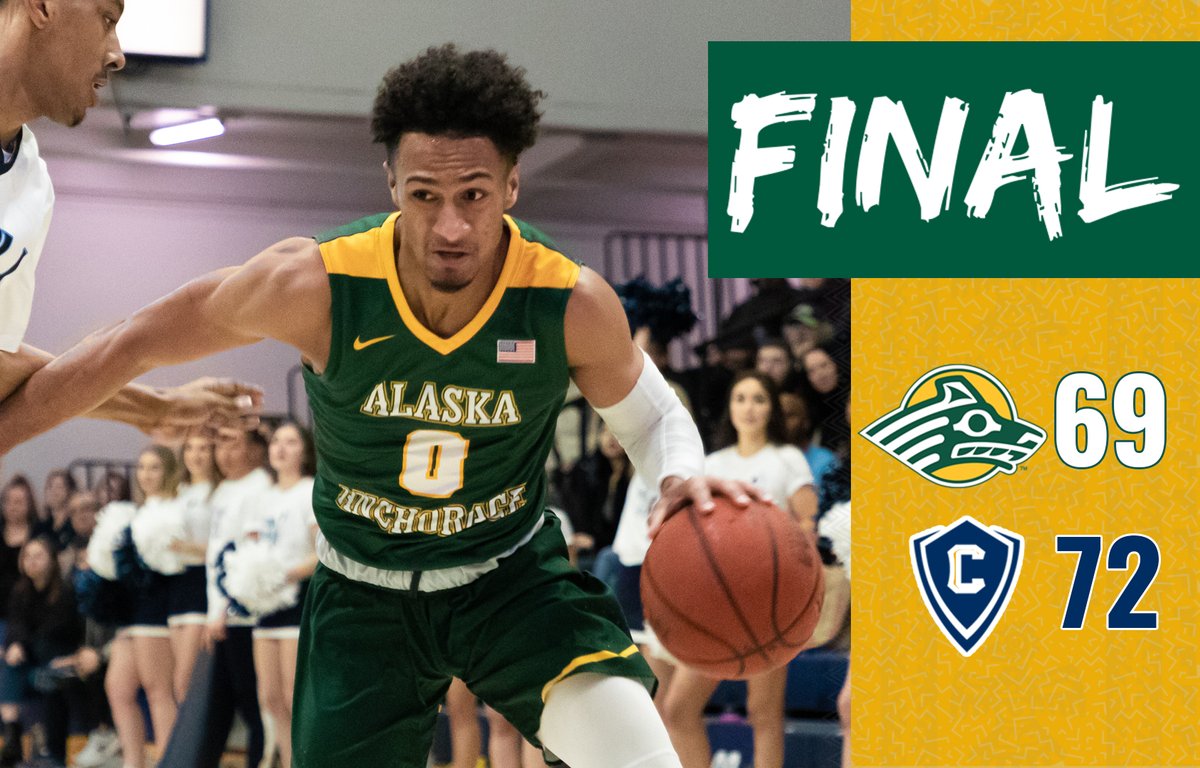 UAASeawolves's tweet photo. .@UAAMBB comes up just one shot shy in the reg.-season finale at Concordia-Portland despite 19 points from Tyrus Hosley &amp; 10 pts from DeAndre Osuigwe. It's a clean slate at the @GNACsports Tourney next week. @sportsadn @KTUUSports @uaanchorage https://t.co/8NJ4QOLwVL