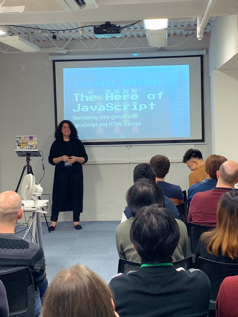 codechrysalis's tweet photo. Our digital marketing guru @MarySedJP quit to join our immersive bootcamp and is now making retro #2Dgames from scratch using HTML, CSS, & #Javascript. β¨
See her full talk @ 4:04: https://t.co/zqdZhYphYK
#WomenWhoCode #madewithjavascript #JSgames #girlswhocode https://t.co/o0pciLpfuu