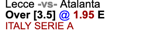 EagleTipsF's tweet photo. #EagleTip225
15h Italy,
Lecce - Atalanta
Over 3.5 @ 1.95
0.6%
#TeamParieur #ITAR26 #LECATA https://t.co/qf7CRaDm18