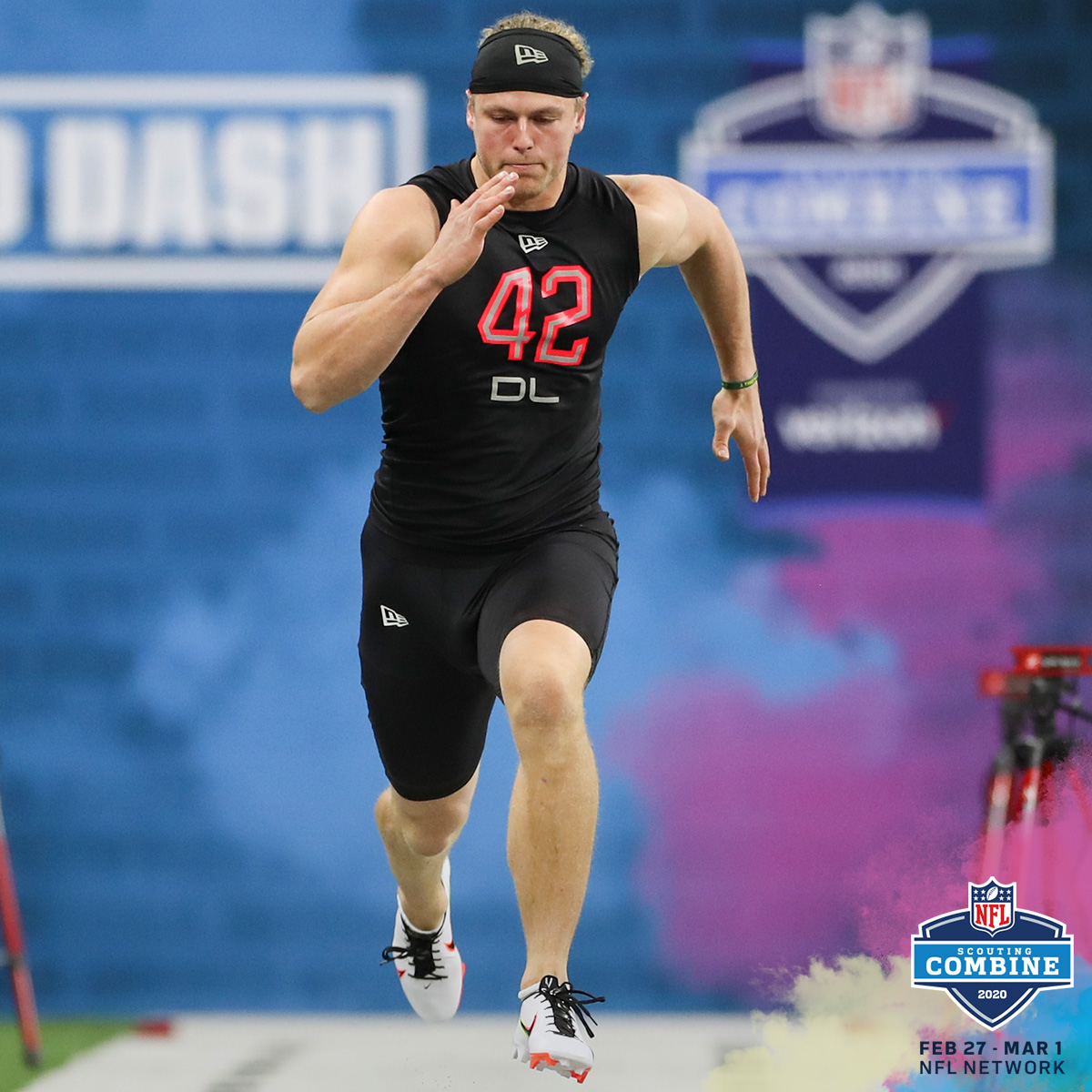 Derrek Tuszka ran the 40-meter dash in 4.79 seconds at the #NFLCombine.