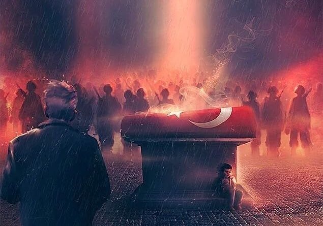 slymnoz's tweet photo. Vur Mehmedim. Alah için, şehitler için vur.

Şam'ı Esad'ın başına yıkmadan, İdlib'in sokaklarını ateş ırmaklarına döndürmeden dönmeyesin bu gece...

Şehitler için, şehidin tabutunun dibinde çöken masum çocukları için.

Allahın gazabıyla beraber Suriye'nin üzerine yağ bu gece. https://t.co/2cjZb52lGo