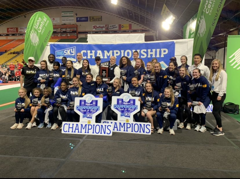 NAU WOMEN are BIG SKY CHAMPIONS!! 

#NAUStrong ⚒🌲💪 #BigSkyTF