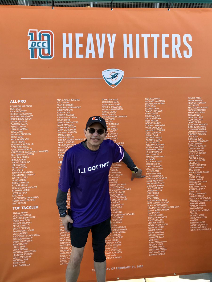 ajmechaber's tweet photo. Thank you to all for contributing to our team in the Dolphins Cancer Challenge!  We are so appreciative of your support.  All together our team raised close to $7000 all benefiting @SylvesterCancer #DCC10  @umiamimedicine Mom is our warrior! https://t.co/21iiElNLX2