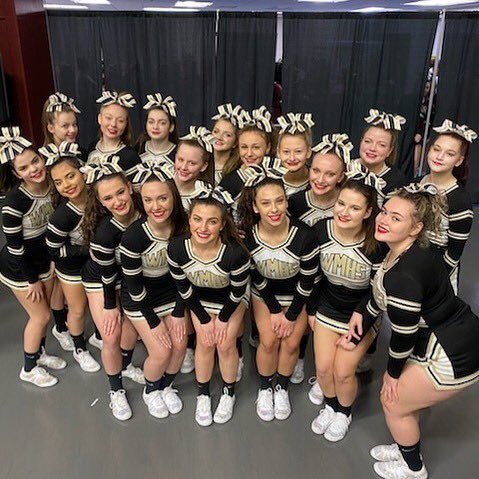 Today this incredible group of girls hit zero and finished in 5th place out of 14 teams in our division at the NJ State Cheer Championships!This is an amazing finish and only was behind 1st place by 2.5 points!I am beyond proud of this team! Way to end the season!@WMAthleticDept
