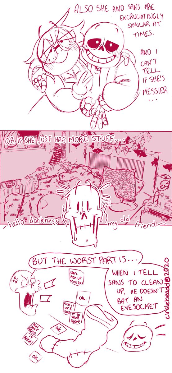 circleheadd's tweet photo. An answer I’ve been sitting on for a long time, just waiting to be drawn out! Asked by lullychi over on tumblr!!! (1/2)

[#papyrus #undertale #papyrusxselfinsert #hettiesart ] https://t.co/gC8R2UP7C1