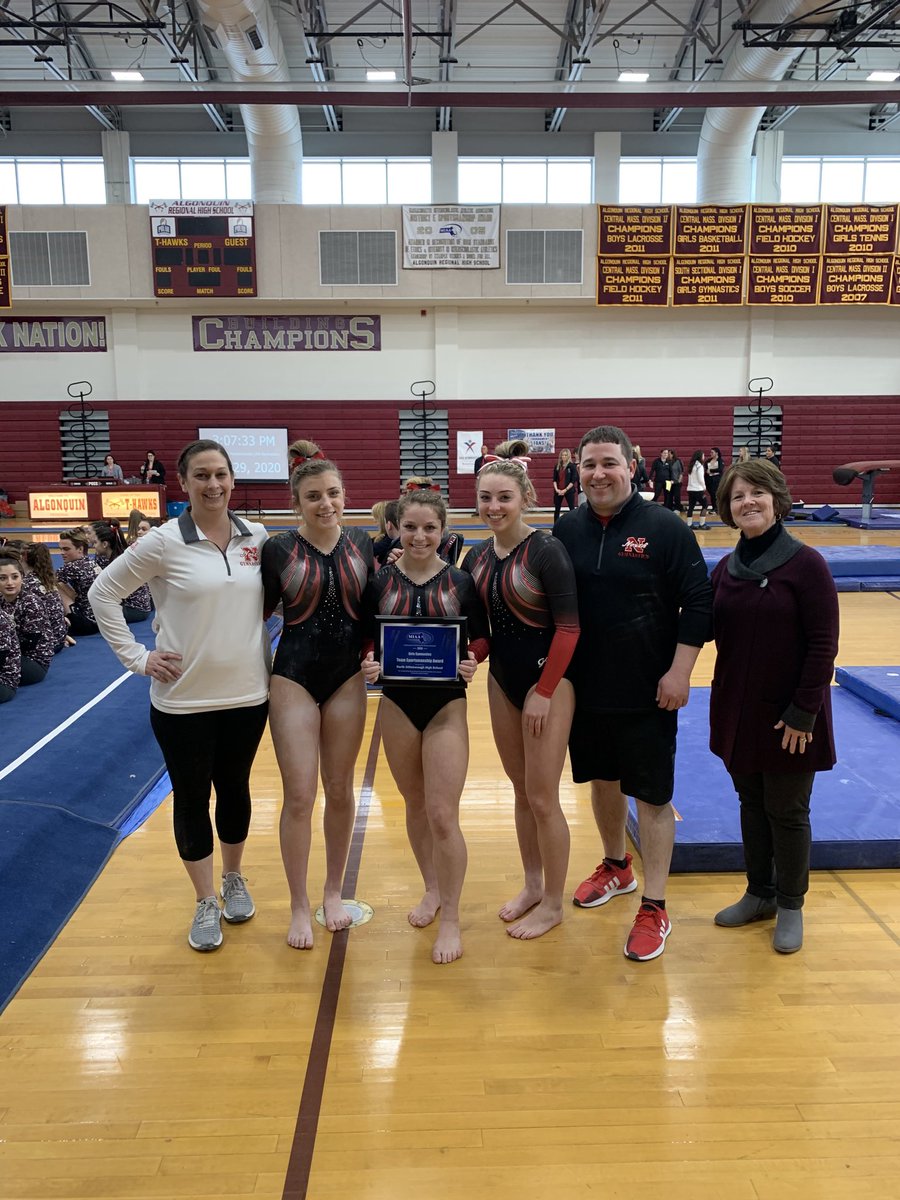 trytko_ann's tweet photo. Congratulations to North Attleborough HS, the recipient of the Girls’ Gymnastics Sportsmanship Award! ⁦@MIAA033⁩ #gameonmiaa https://t.co/OkvnMNkXwQ
