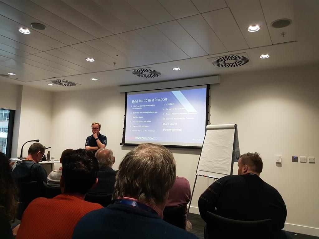 Second time I've had the pleasure of listening to <a href="/andrewdwelch/">Andrew Welch</a> talk at an event, and what a wonderfully engaging and knowledgeable speaker he is! I could listen to him all day. Great to meet you as well Andrew! 😁 #SS2020