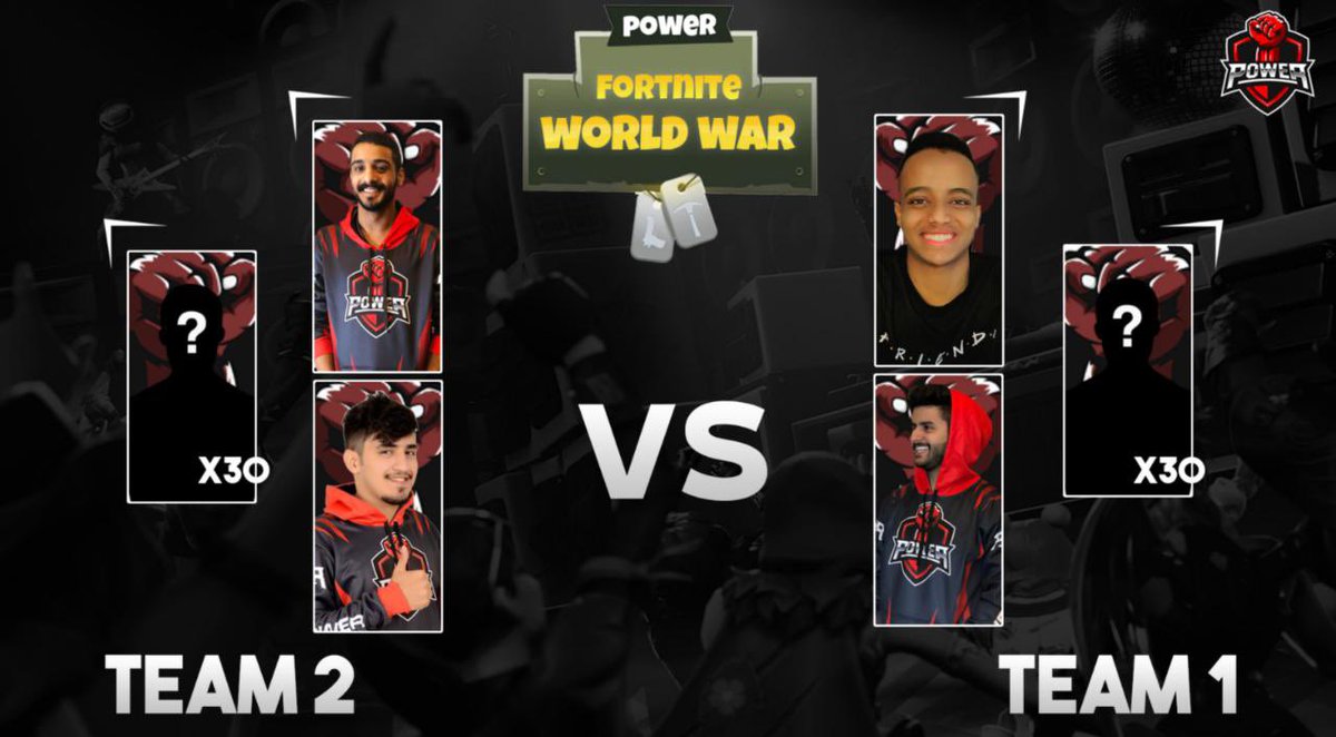 📢| فعالية الحرب العالمية  

حرب عالمية بين !! 
<a href="/SHoNgxBoNgYT/">POWR SHoNgxBoNg</a> 
@AboFlah_10 
Vs 
<a href="/iSopFix/">TU ᴹᵀ SopFix</a> 
<a href="/nowe9r/">نويصر</a> 

راح يتم اختيار 60 شخص للمشاركة في الفعالية

للمشاركة :
◽ ريتويت للتغريدة
◽ فولو للحساب <a href="/POWReSports/">POWR</a> 

علمنا مع اي تيم حاب تكون معه بالسكواد 😍
#WeArePOWR