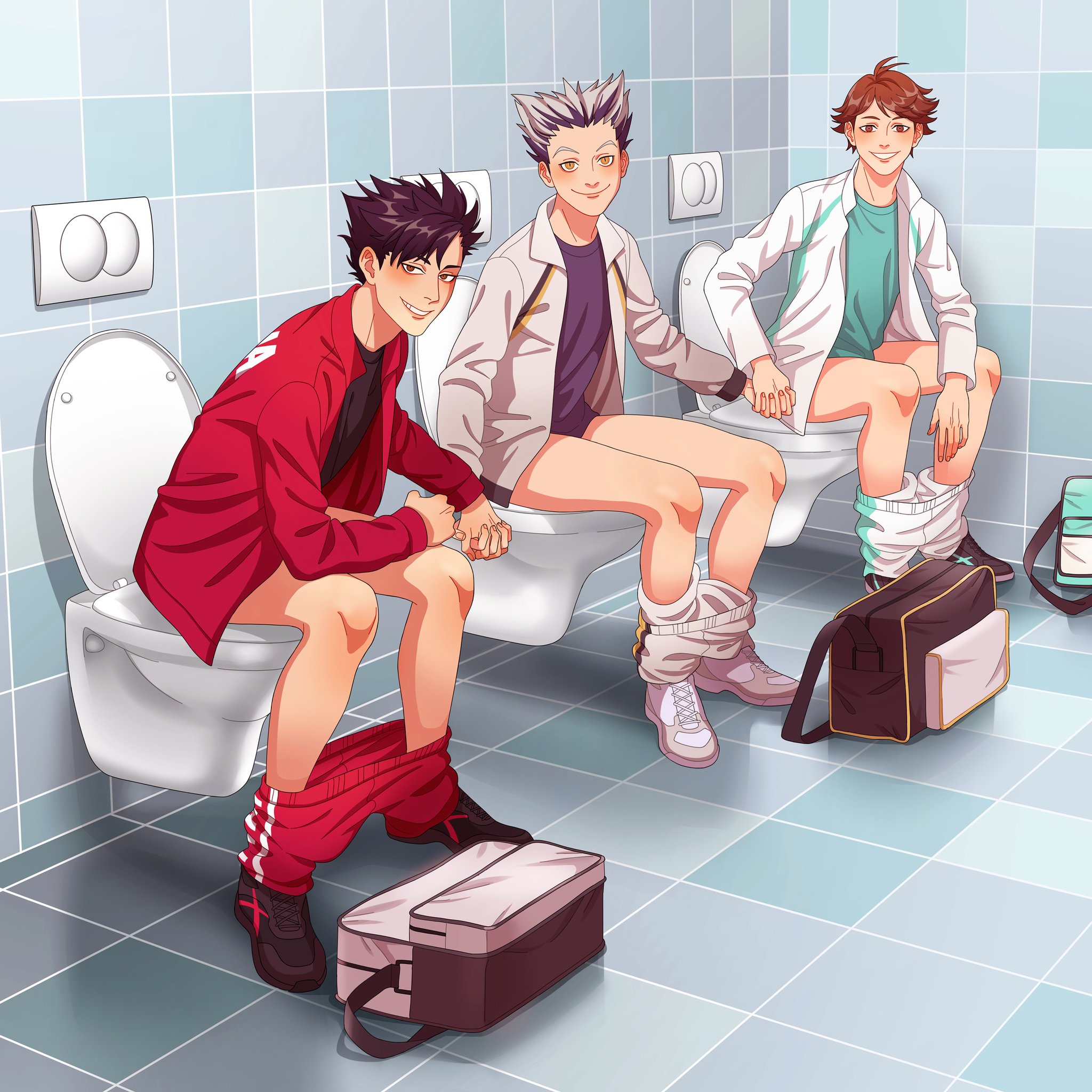 “just every toilet in haikyuu