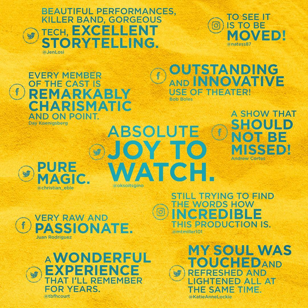 Once On This Island is capturing the hearts of critics and audiences across the country with the beautiful story of Ti Moune! Share your #OnceOnThisIsland experiences with us and tag us at @OnceIslandBway!