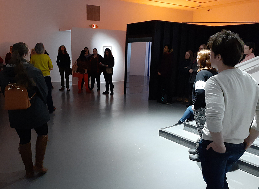 It was a great turnout for the Maison de l'art tour of our current exhibitions. A special thank you to Catherine Parayre for another fantastic tour.