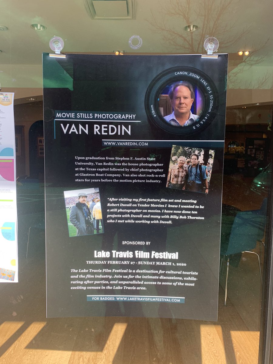 ltfilmfestival's tweet photo. Be sure to check out the photography retrospective of Van Redin at The Hive by Bee Cave Arts Foundation from 4-7pm today! #LTFF2020 https://t.co/c6YUlH5yPU