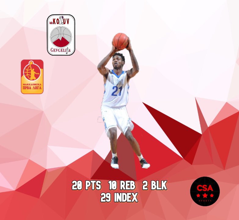 csasportsmgmt's tweet photo. Big game from Devaughn Jenkins in today’s win during Macedonia Prva Liga play! #csasportsmanagement https://t.co/rnleu5AyUt