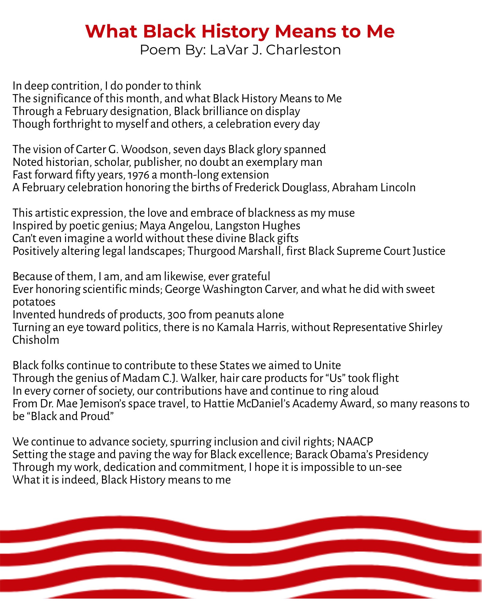 Uw Madison Education Lavar J Charleston Associate Dean Of The Office Of Equity Diversity And Inclusion Shared What Blackhistorymonth Means To Him With This Powerful Poem Thanks To All In The
