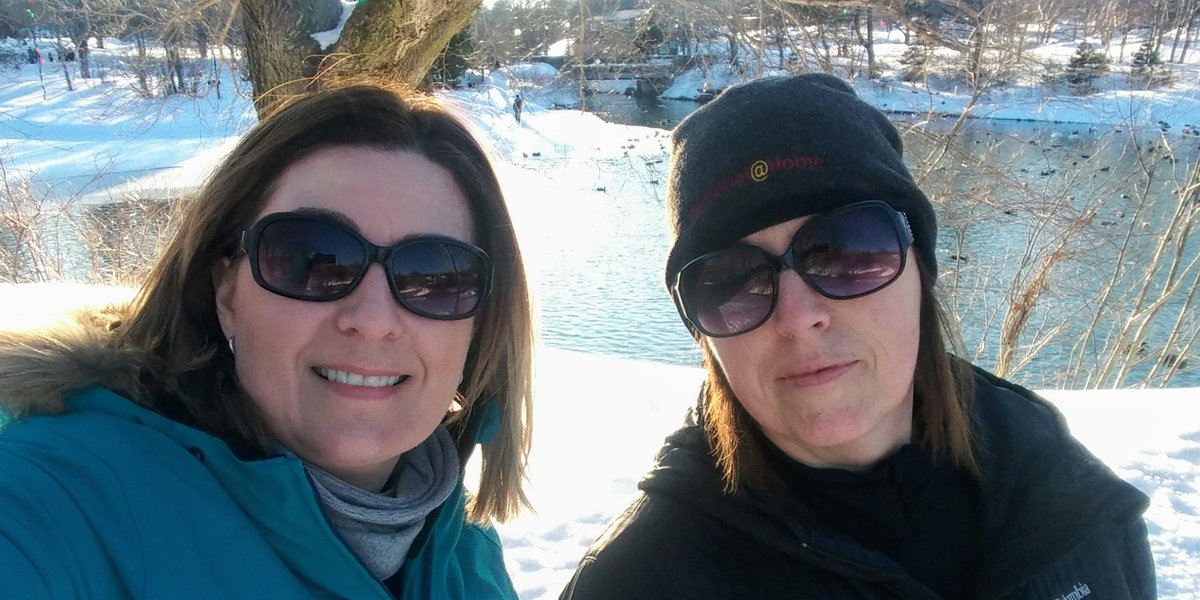 McGrathNancyA's tweet photo. Great day for a walk with @marylinehan1 and the pups 🐾#BoweringPark https://t.co/eILur4rREK