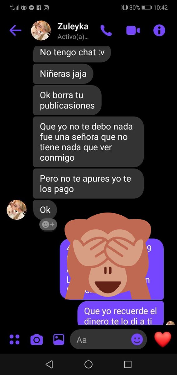 NayKunClavell's tweet photo. Comparto la conversación que tuvo con otra chica, a la cual le debía dinero. Se portó pedante, grosera y todavía se ofende. https://t.co/nZ6Fjl59o8