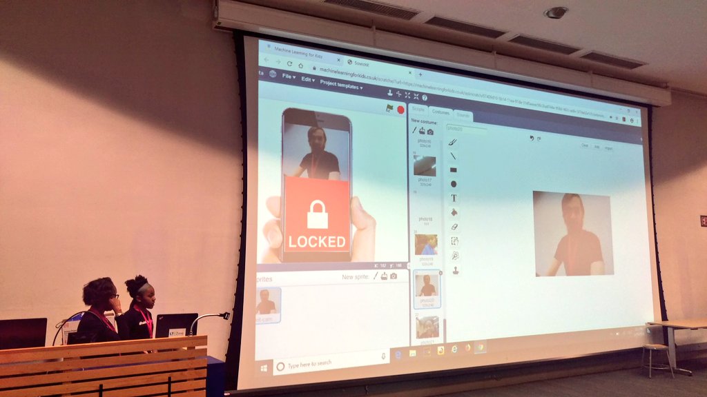 Our Tech Divas trained a program to recognize faces and unlock a virtual phone. Our instructor Devin was locked out. 😢 <a href="/LawrenceTechU/">Lawrence Tech</a> #FutureTechBoss #BGCDET2020 pic.x.com/3LoFJzgI8u