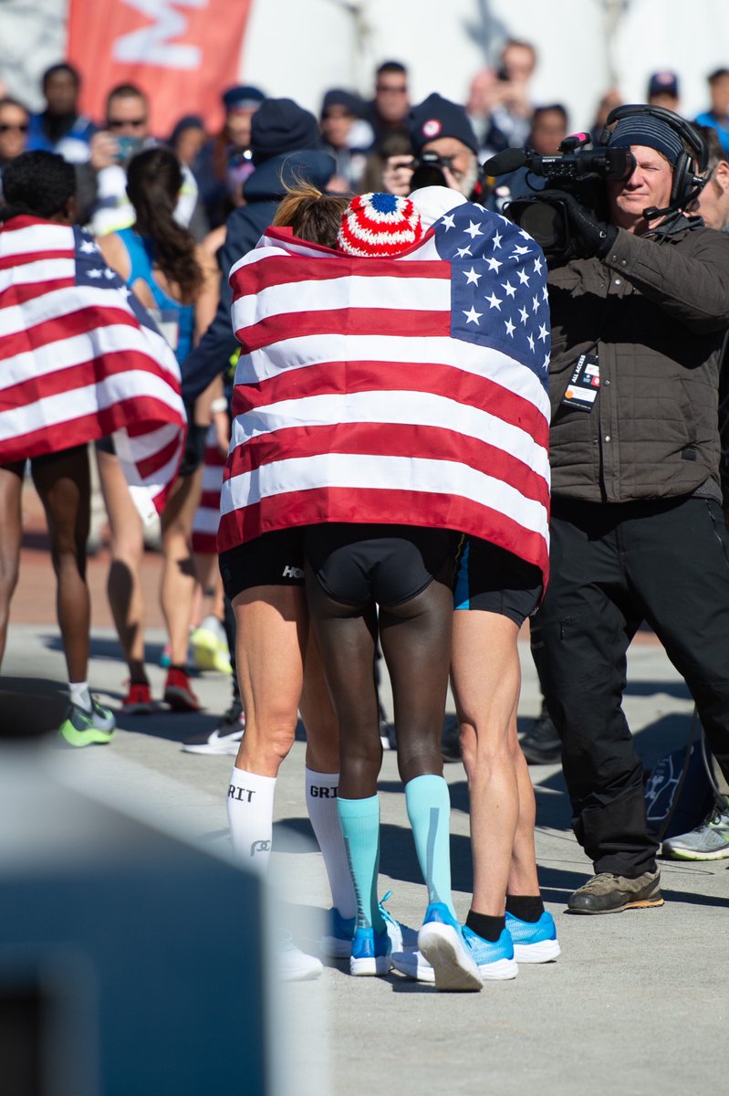 “If you want to lift yourself up, lift up someone else.” - Booker T. Washington These three women have supported one another and trained together for this entire lead up to #Atlanta2020. We’re so proud of their effort and @aliphinetuliamu’s win.
