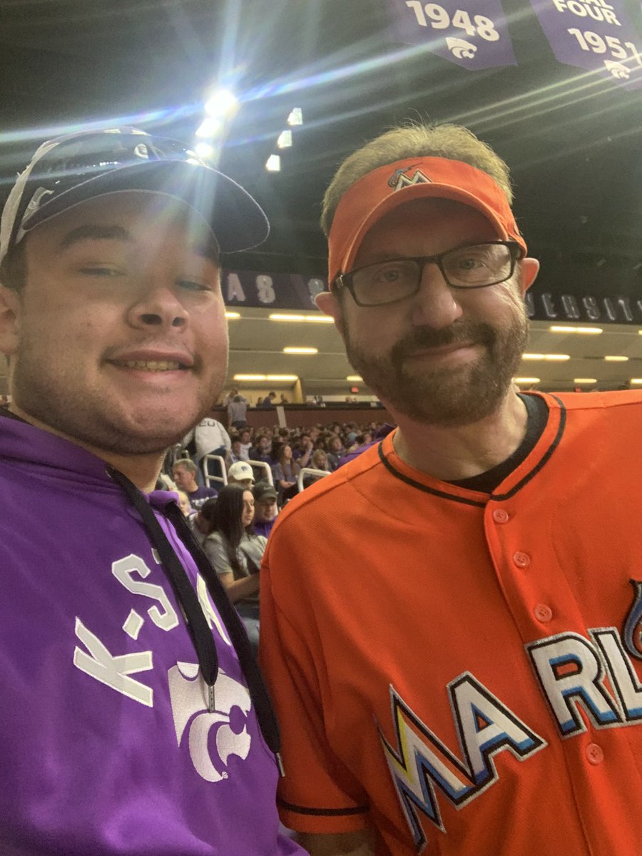 tabby_laz's tweet photo. It was an honor to be able to sit next to @Marlins_Man during the #kukstate game. It was great getting to meet you and crossing another thing off my bucket list. https://t.co/3RGPssYWqb