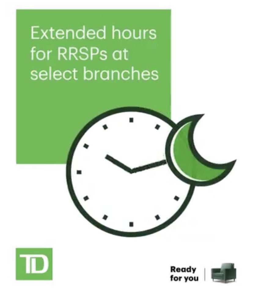 TD Branch 126 on Scott Street - St. Catharines. 
Come on in and visit us during our RSP Extended Hours!!! #ReadyForYou <a href="/Niicole1971/">Nicole Hawkins</a> @AIacobelli_TD <a href="/yasmin_zalac/">Yasmin Zalac</a> <a href="/KathyGennaro_TD/">Kathy Gennaro</a>