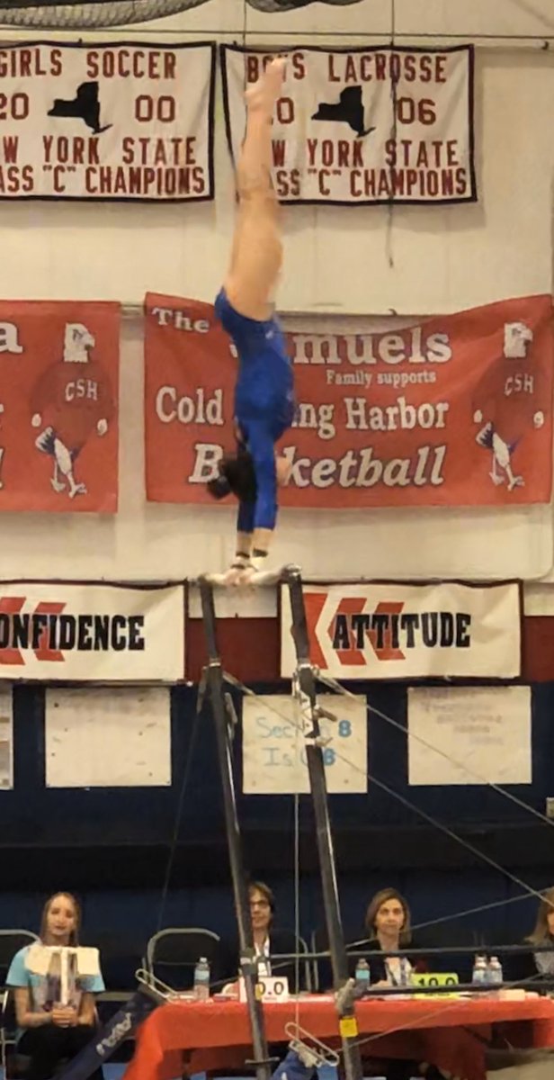 lhansell's tweet photo. Congratulations to Samantha Greenhut and sister Ava for an awesome job representing section 1 today at the State meet and to Samantha for placing 6th in the state on bars and 10th in the all around!! #suffernsports @SuffernSports https://t.co/RLEuNzkVeL