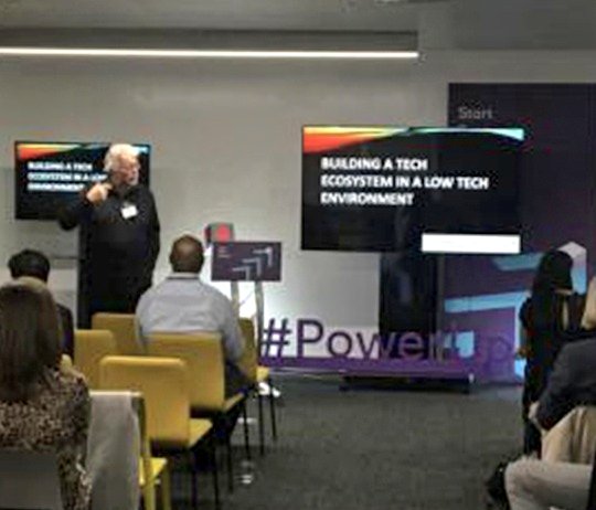 TechForGoodBrum's tweet photo. Our co-organiser @TedRyan22 speaking at @BirminghamTech #Techforgood event at @NatWestBusiness Accelerator 26th Feb #Net2 https://t.co/fRR8gJXz0A